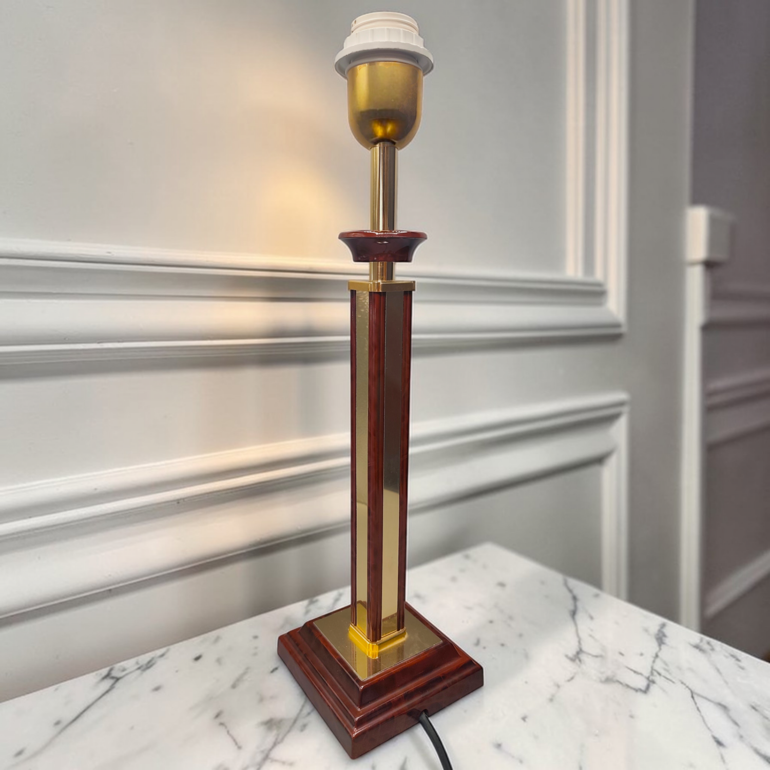 Vintage Deschuytener Table Lamp – Monteuse N°17 - Tortoiseshell-effect