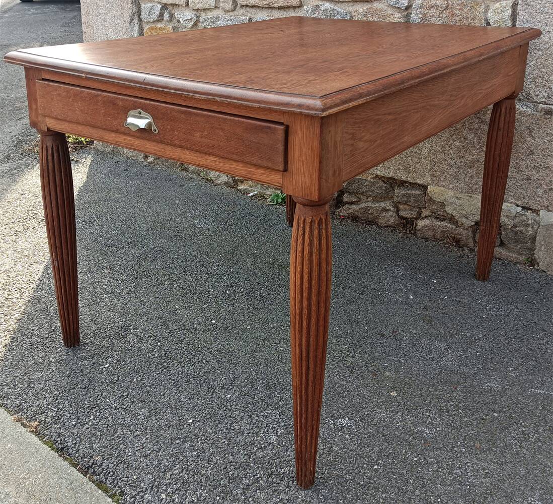 Art Deco table, wood, vintage 1930s