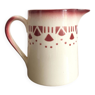 Luneville earthenware pitcher