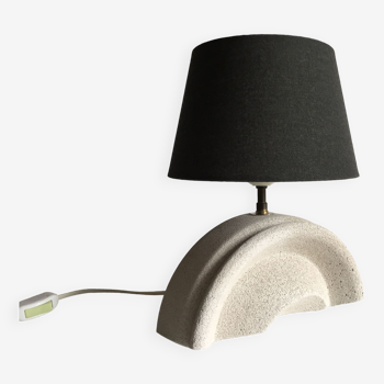 Aerated concrete lamp inspired by albert tormos