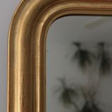 Louis Philippe mirror gilded with gold leaf - 67x54cm