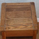 Oak stool/bedside table reconstruction