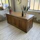 1950s oak office counter