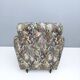 Pair of High-Quality Patterned Fabric Armchairs, Italy