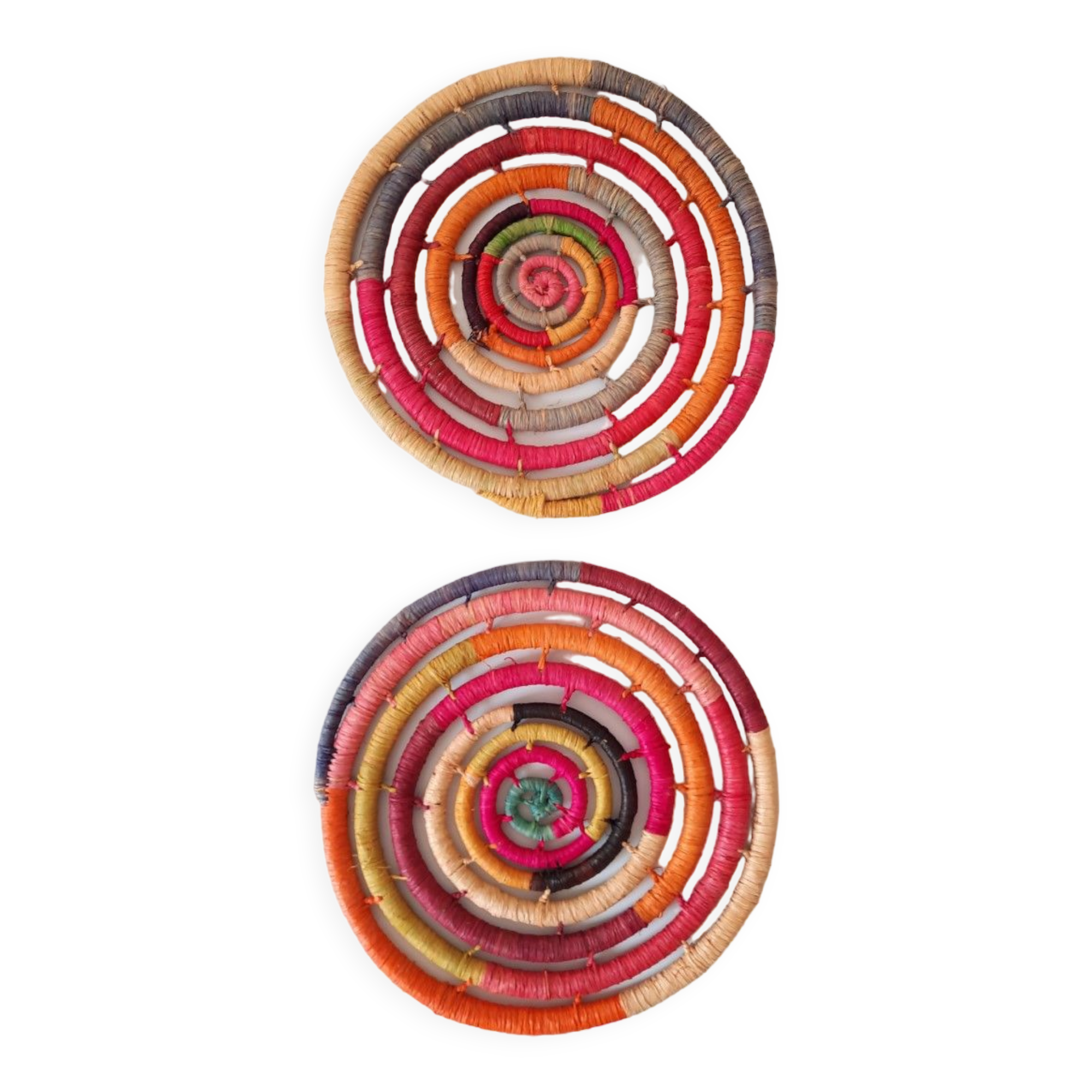 Set of 2 wicker mats