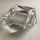 Art Deco glass ashtray in the shape of a prism