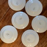 6 plates Longwy model Janina
