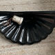 Pair of vintage shell wall lights in glazed porcelain