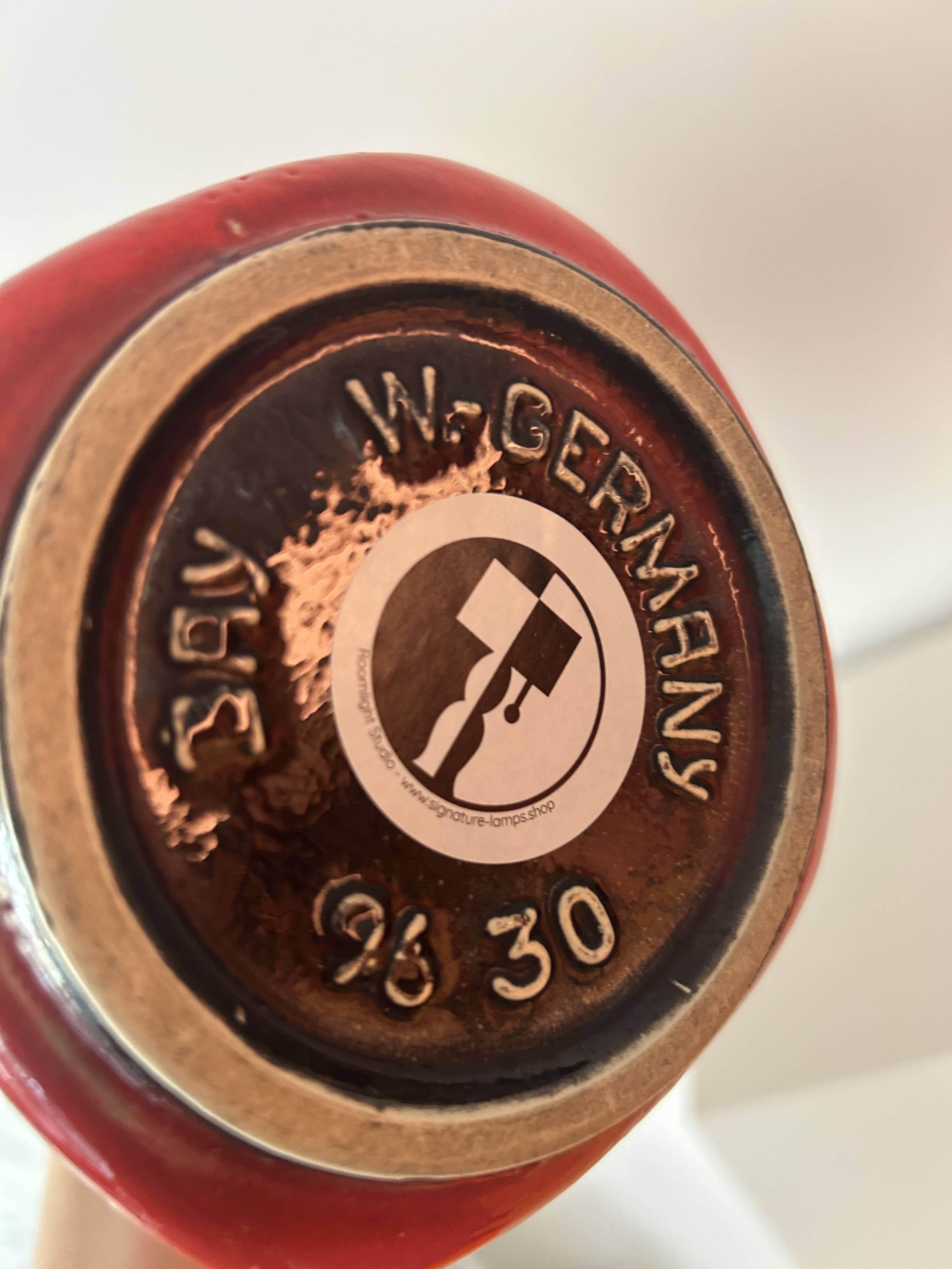 Table lamp from the 1960s, vase Bay - Bodo Mans