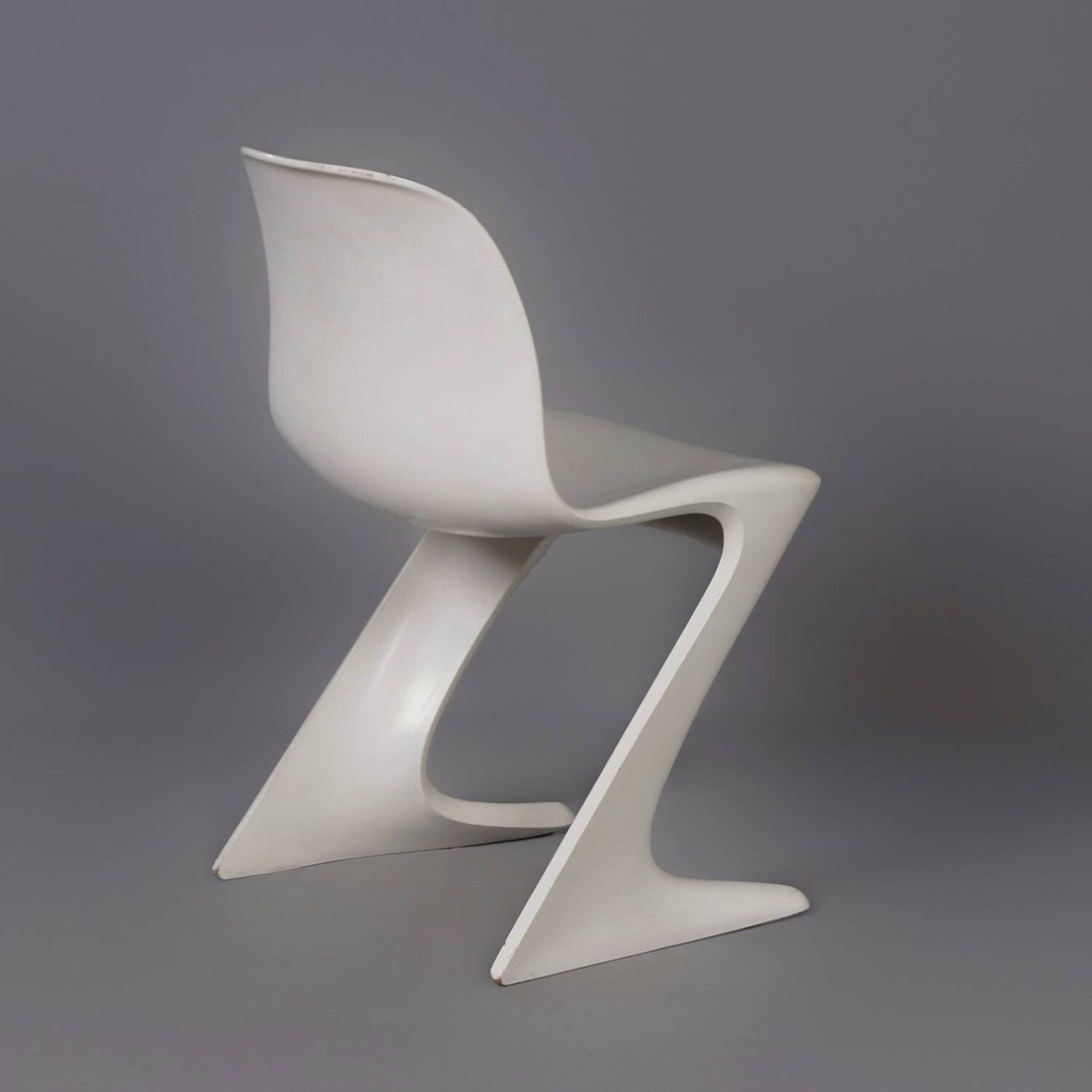 White Kangaroo Chairs by Ernst Moeckl for Horn, 1960s | Set of 6
