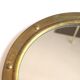 Round brass porthole mirror, 60s