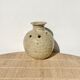 Stoneware flower spike ball vase