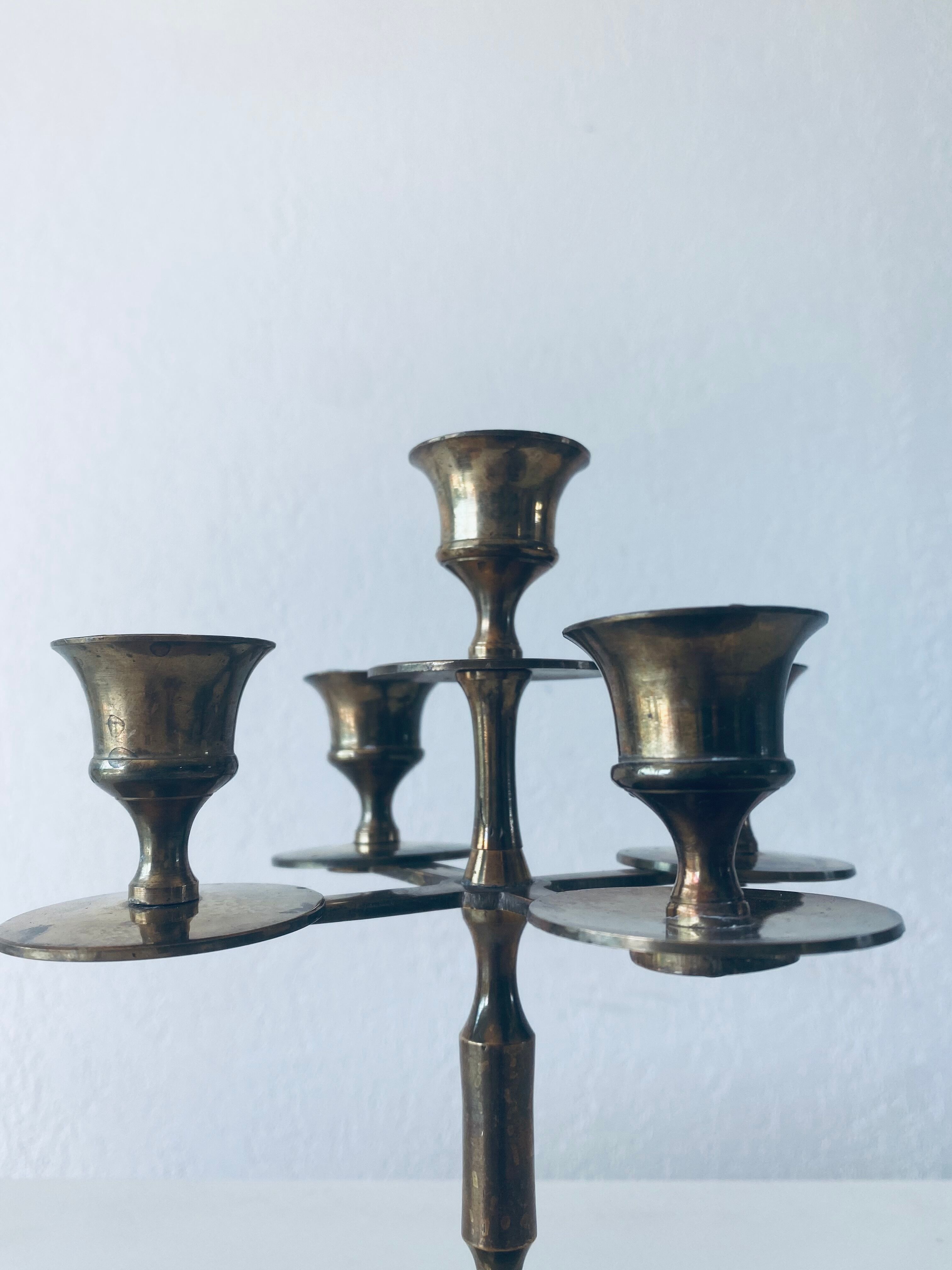 Vintage 5-spoke chandelier