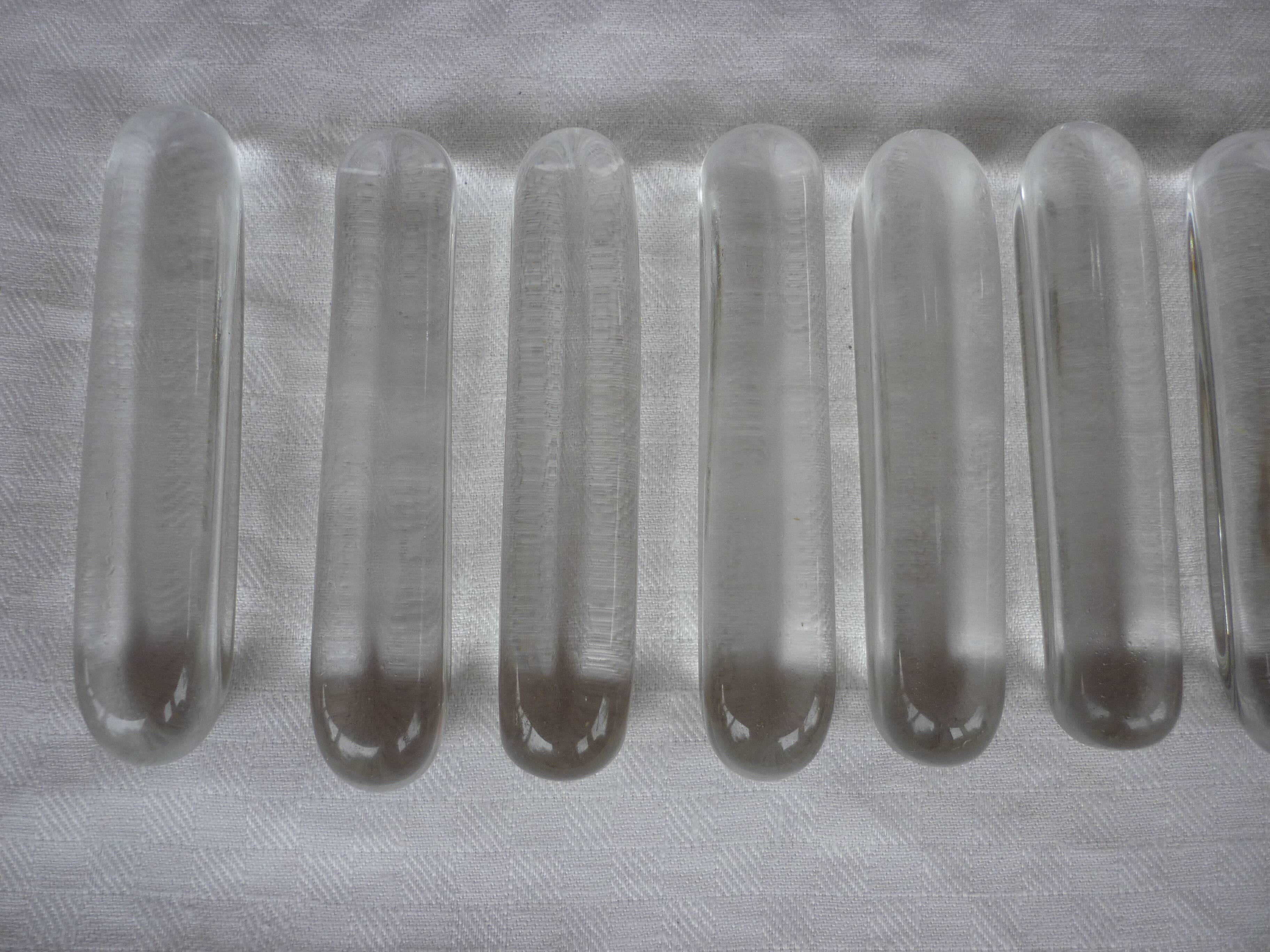 12 porte couteaux en cristal Daum France