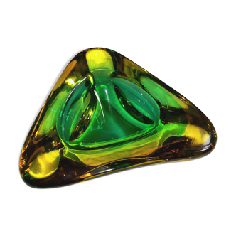 Murano - yellow gold & green pocket empty