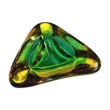 Murano - yellow gold & green pocket empty