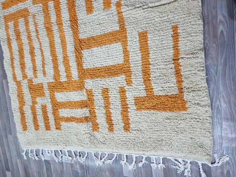 Handmade Berber wool rug