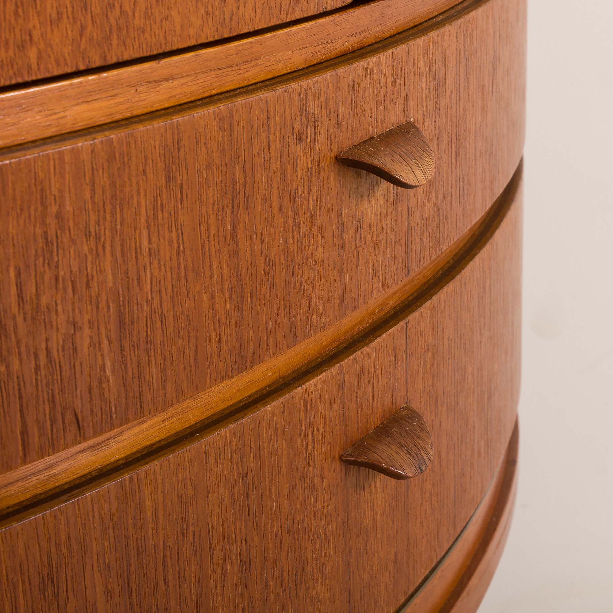 Agner Christoffersen mid-century modern corner cabinet in teak, Denmark, 1950s