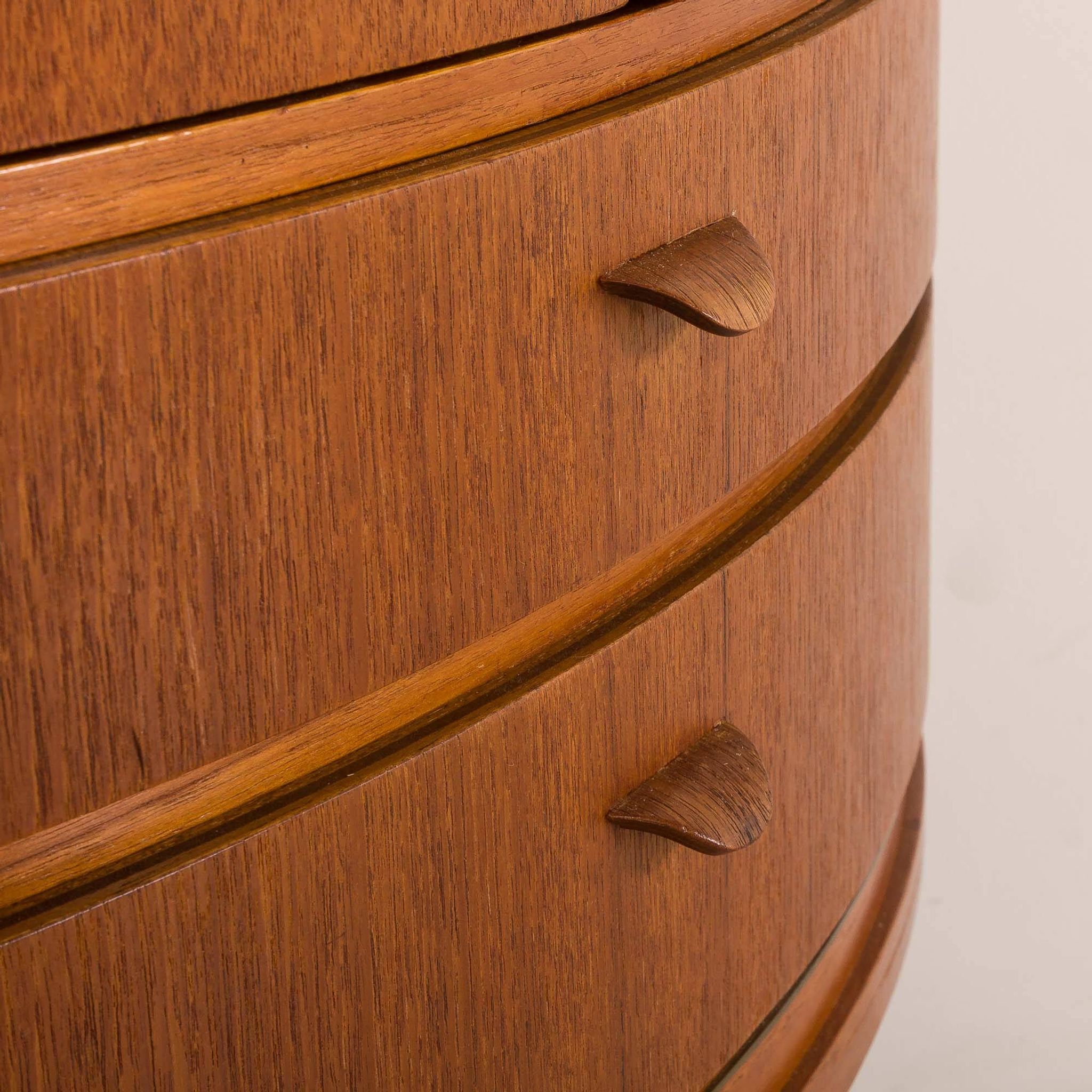 Agner Christoffersen mid-century modern corner cabinet in teak, Denmark, 1950s