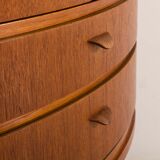 Agner Christoffersen mid-century modern corner cabinet in teak, Denmark, 1950s