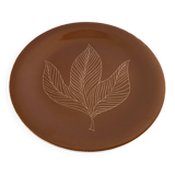 Plate by Robert Picault, modernist, 1960, leaf.