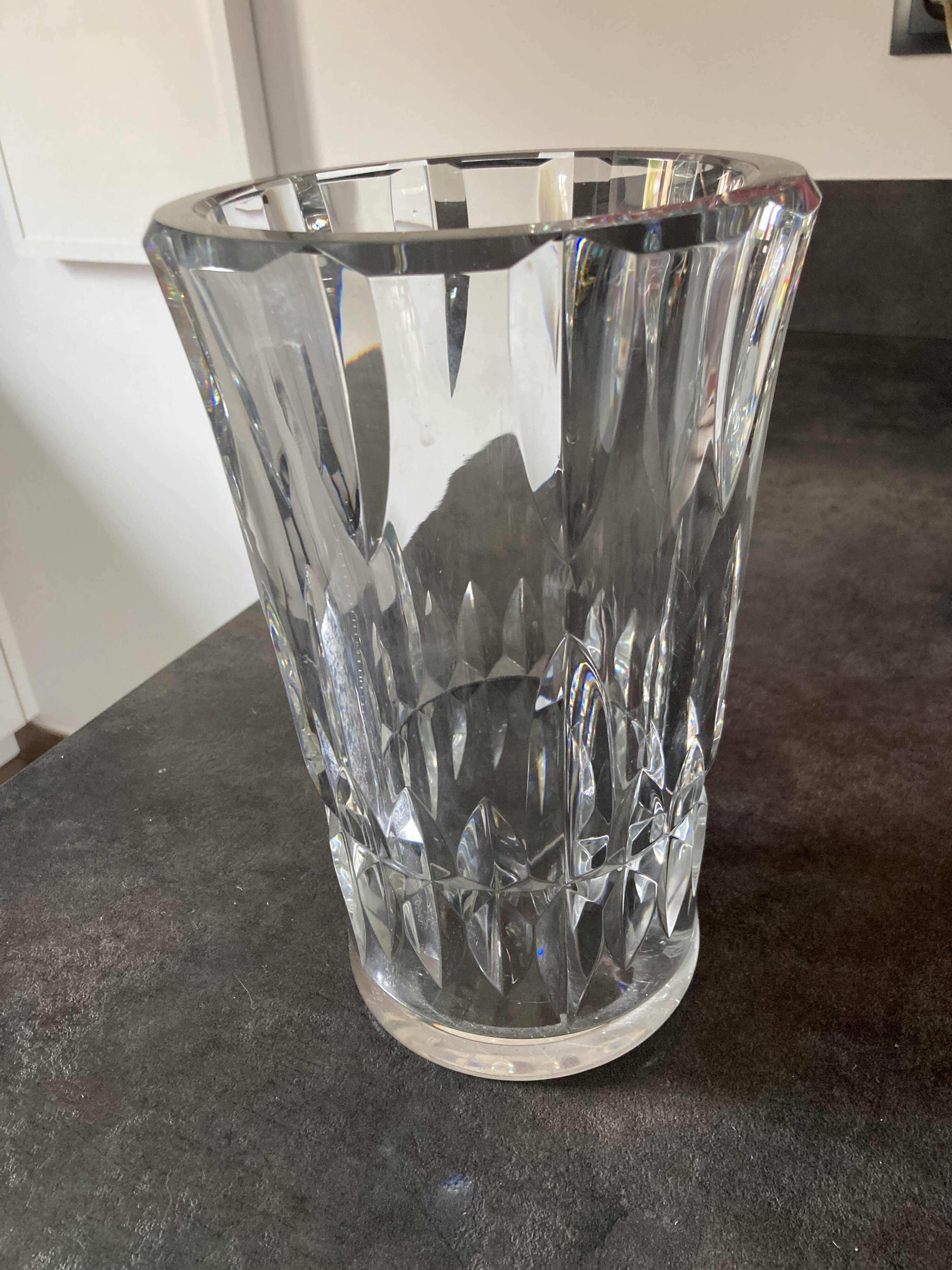 Baccarat crystal vase