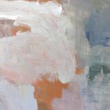 Contemporary "Summer Abstraction" Abstract Seascape by British Artist Ian Mood, Framed Oil Painting