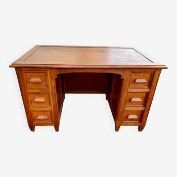 Old desk with administrative style drawers