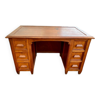 Old desk with administrative style drawers