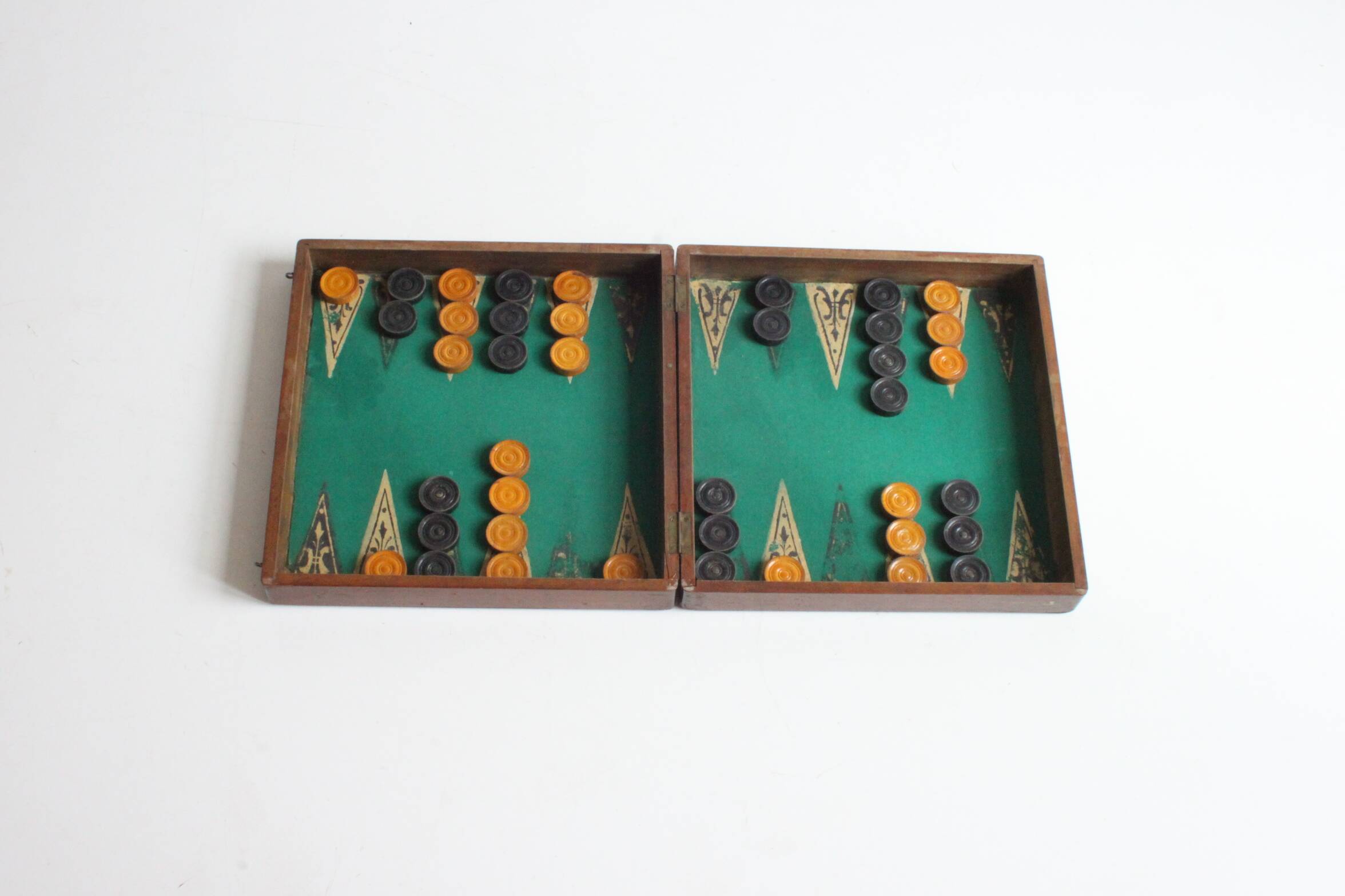 Antique backgammon or trictrac board, 1910-20s