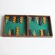 Planche de backgammon ou trictrac antique, années 1910-20