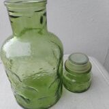 Vintage molded glass decanter