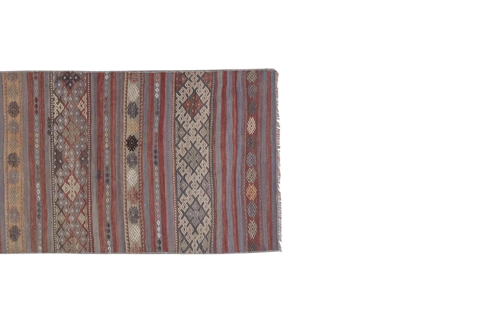 Vintage Turkish hallway rug 76x326 cm