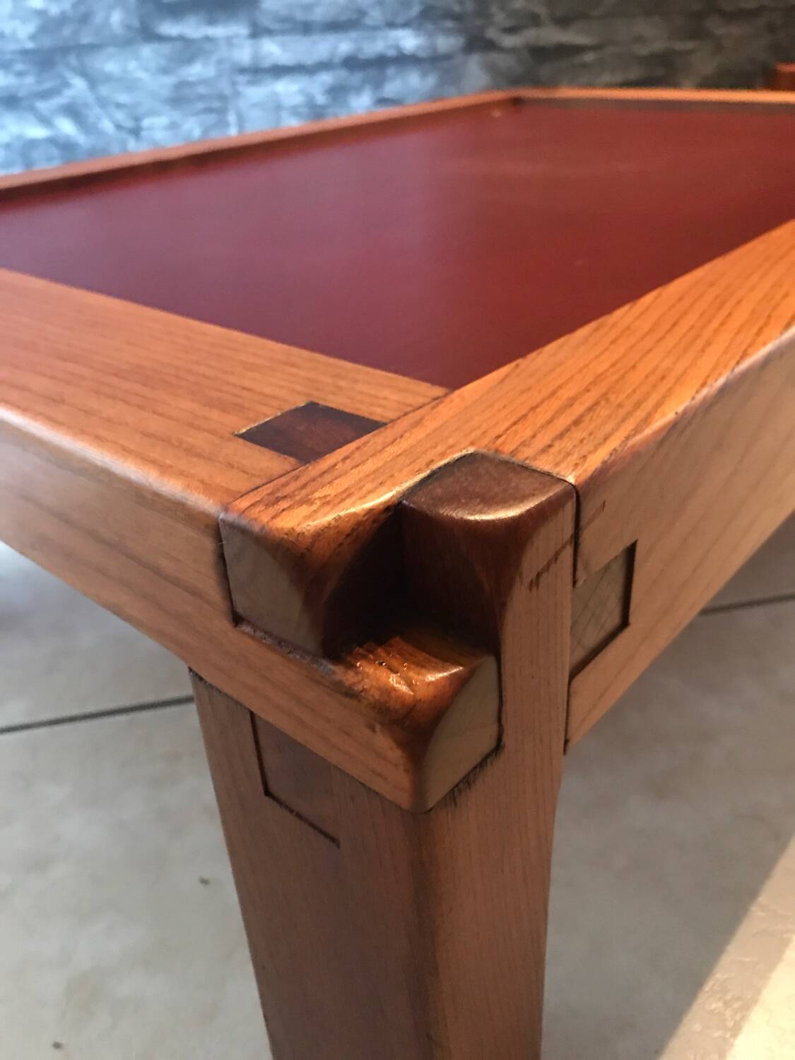 Paire de  tables basse pierre chapo