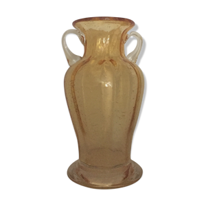 vase bullé or