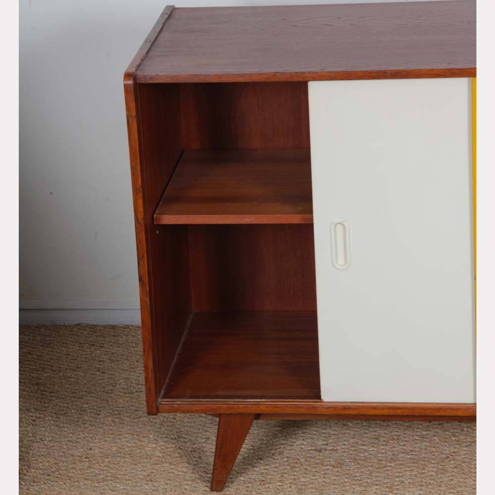 Yellow and white commode by Jiri Jiroutek, model U-452, 1960.