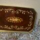 Italian marquetry and brass tray