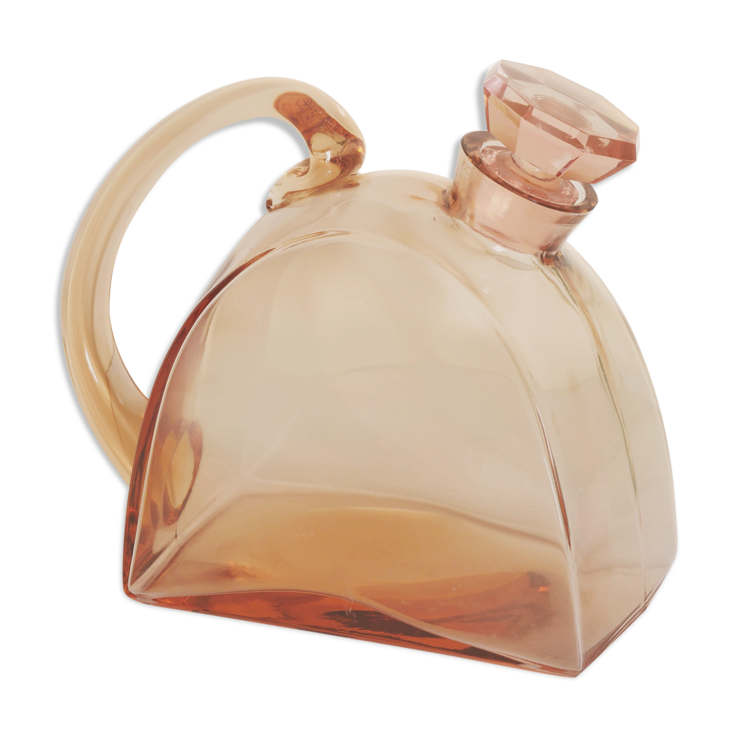 Pink art deco carafe