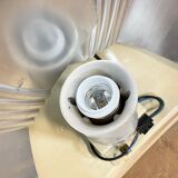 Grey Industrial Pendant Lamp with Clear Glass Cover, 1970s