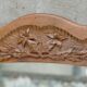 Hand-carved wooden mirror