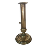 Brass candle holder with pusher and cup