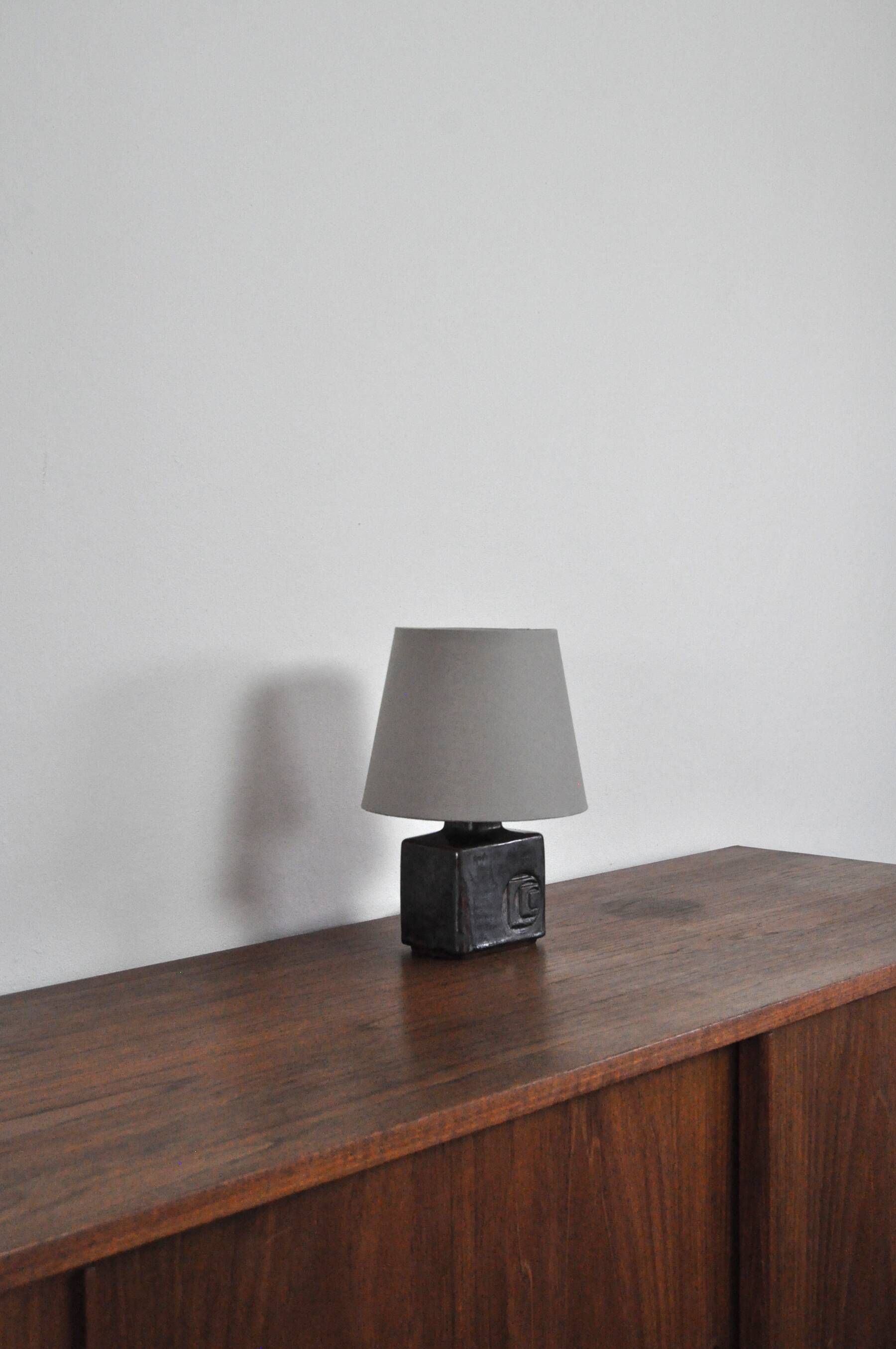 Glazed Stoneware Table Lamp by Desiree Stentøj, Denmark