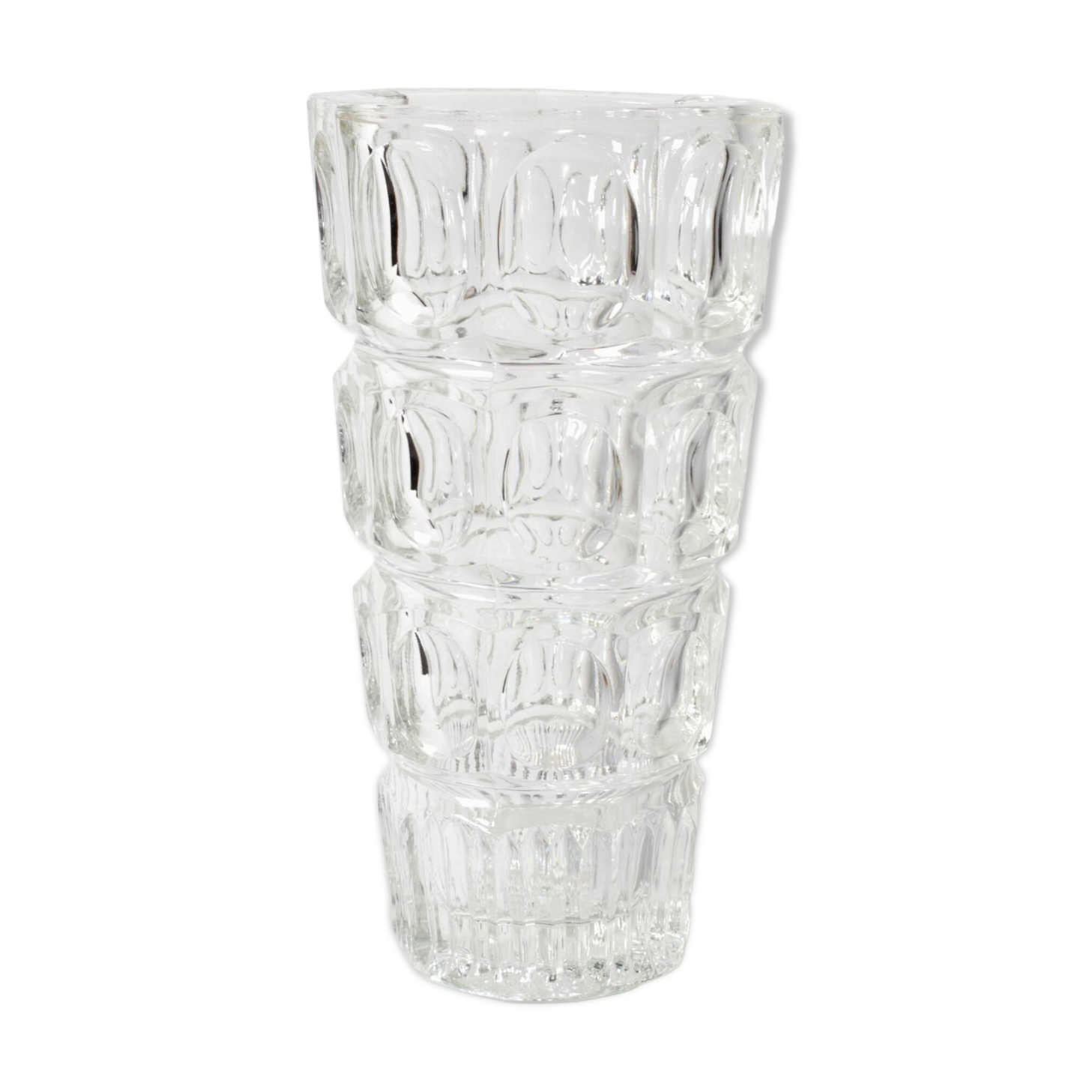 Thousand Eyes Glass Vase By Josef Hoffmann / Moser / Czech Republic / 1930s