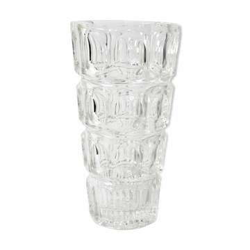 Vase en verre Thousand Eyes par Josef Hoffmann, Moser, République tchèque années 1930