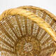 Panier conique à anse en éclisse d'osier