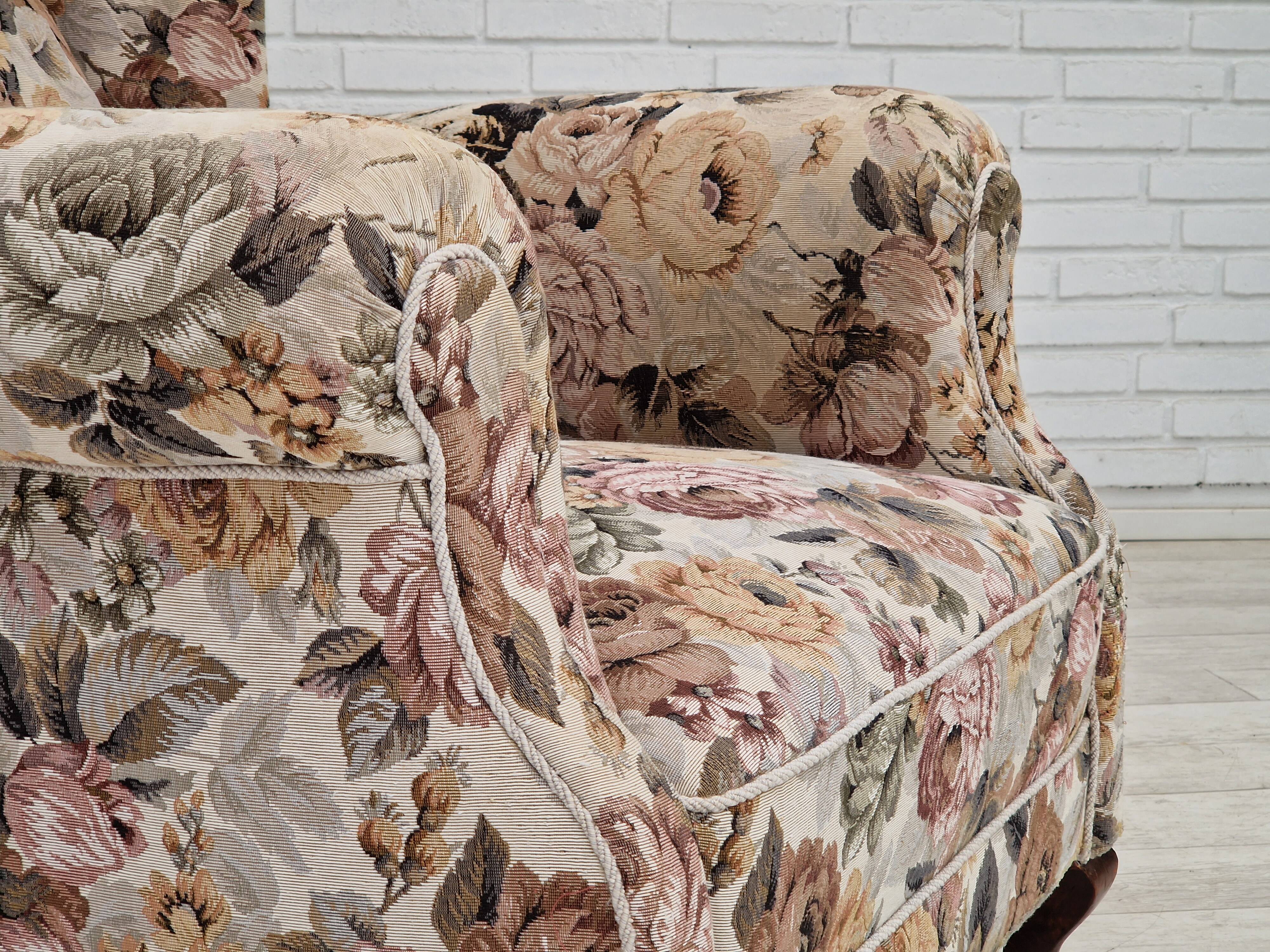 1950s Danish armchair in fabric