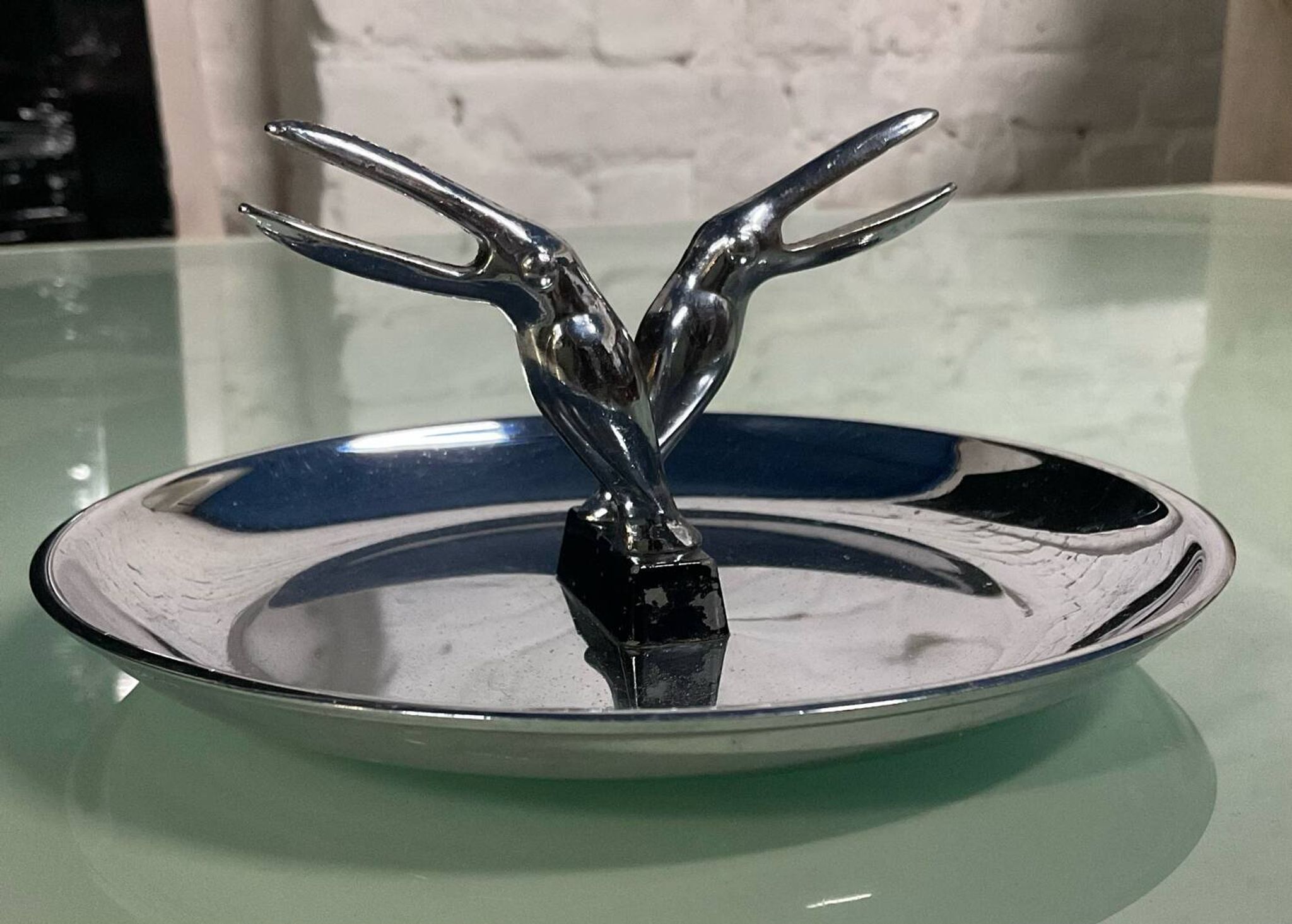 Vide poche Art Déco toucan Hamilton USA