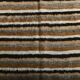Striped Brown & Beige Vintage Kilim Rug, 133x170Cm