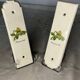 Pair of vintage Paris porcelain cleanliness plates