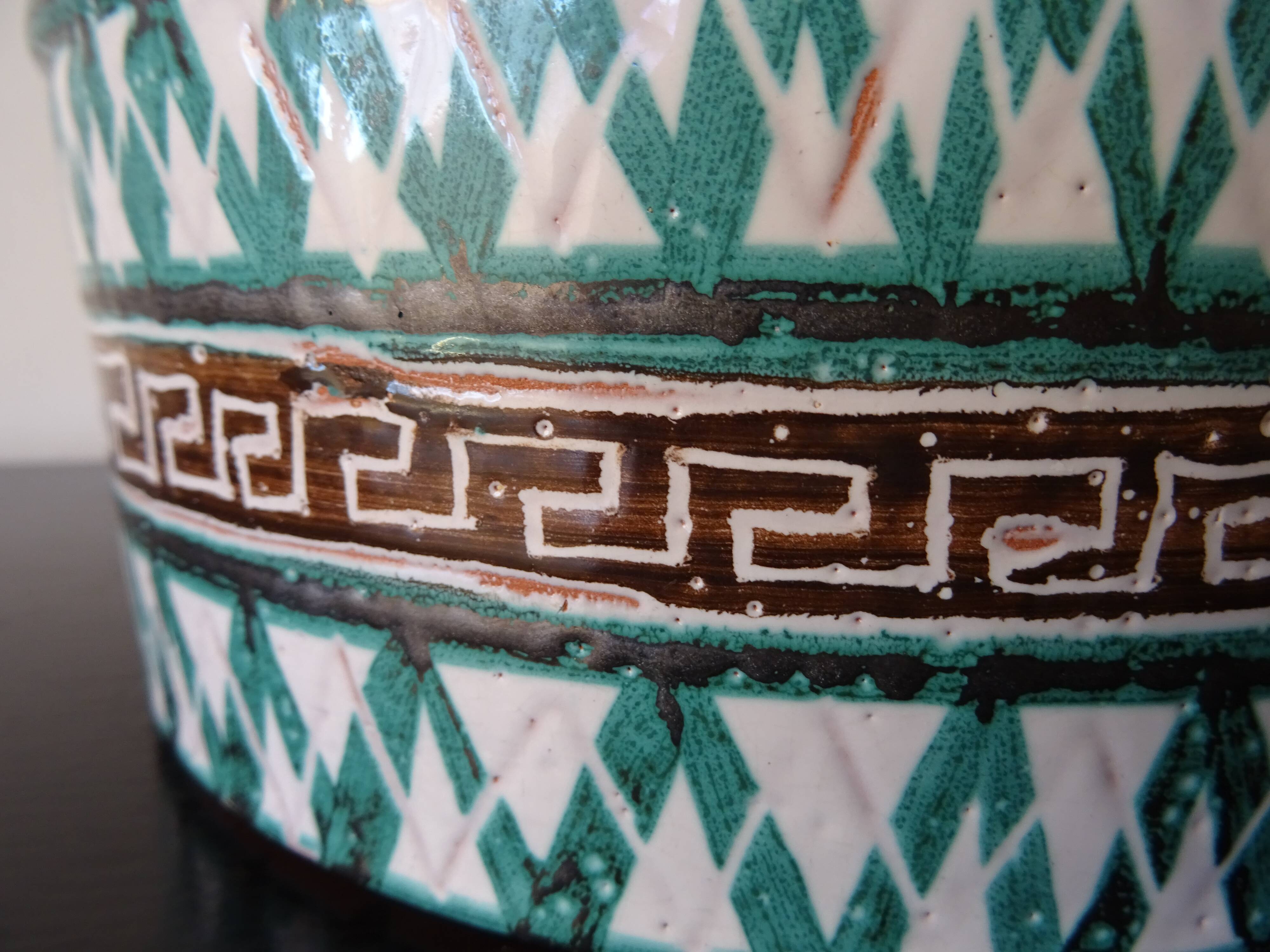 Ceramic salad bowl Robert Picault Vallauris an 70